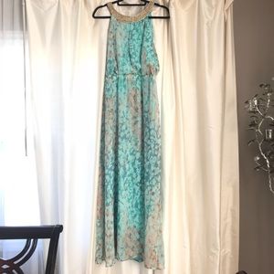 Vince Camino jeweled neck maxi